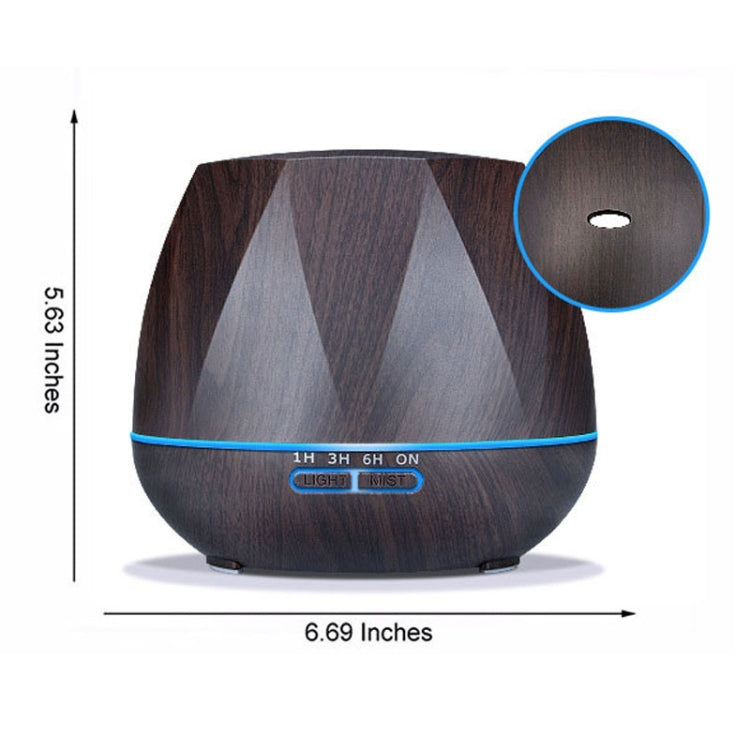 Peach Shape Wood Grain Remote Control Ultrasonic Humidifier Aromatherapy Machine Automatic Alcohol Sprayer with LED Lights, Capacity: 400mL, AU Plug (Light Wood Color), Diamond Light Wood Color, Peach Shape Dark Wood Color, Peach Shape Light Wood Color...