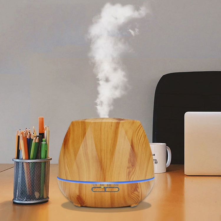Peach Shape Wood Grain Remote Control Ultrasonic Humidifier Aromatherapy Machine Automatic Alcohol Sprayer with LED Lights, Capacity: 400mL, AU Plug (Light Wood Color), Diamond Light Wood Color, Peach Shape Dark Wood Color, Peach Shape Light Wood Color...