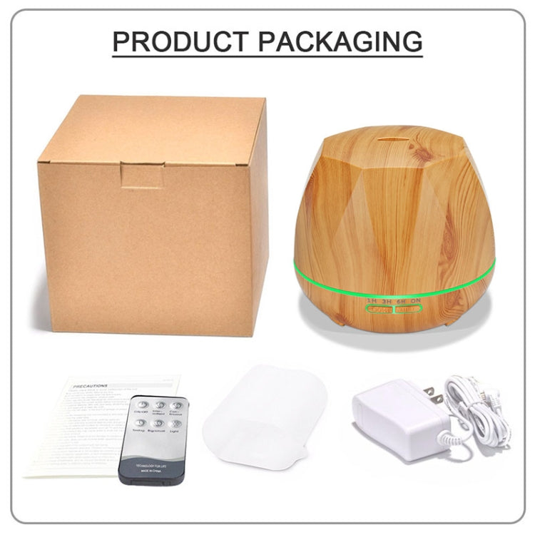 Peach Shape Wood Grain Remote Control Ultrasonic Humidifier Aromatherapy Machine Automatic Alcohol Sprayer with LED Lights, Capacity: 400mL, AU Plug (Light Wood Color), Diamond Light Wood Color, Peach Shape Dark Wood Color, Peach Shape Light Wood Color...