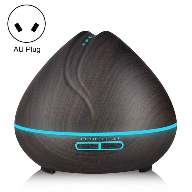 Peach Shape Wood Grain Remote Control Ultrasonic Humidifier Aromatherapy Machine Automatic Alcohol Sprayer with LED Lights, Capacity: 400mL, AU Plug (Light Wood Color), Diamond Light Wood Color, Peach Shape Dark Wood Color, Peach Shape Light Wood Color...