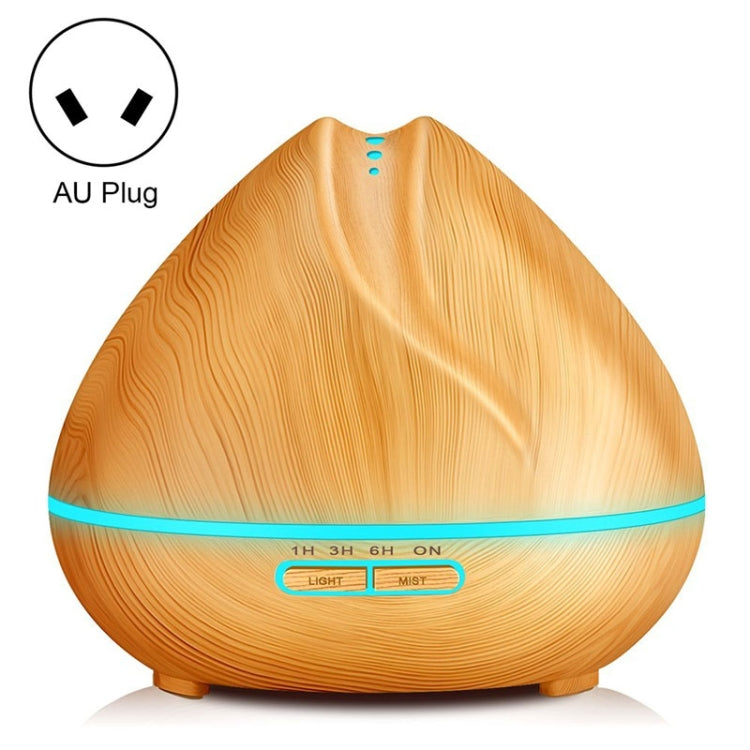 Peach Shape Wood Grain Remote Control Ultrasonic Humidifier Aromatherapy Machine Automatic Alcohol Sprayer with LED Lights, Capacity: 400mL, AU Plug (Light Wood Color), Diamond Light Wood Color, Peach Shape Dark Wood Color, Peach Shape Light Wood Color...