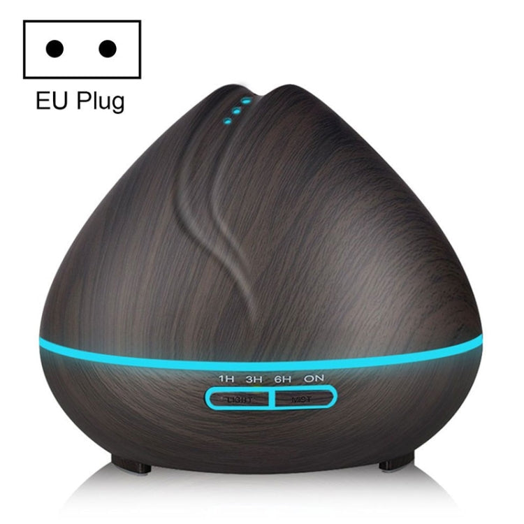 Peach Shape Wood Grain Remote Control Ultrasonic Humidifier Aromatherapy Machine Automatic Alcohol Sprayer with LED Lights, Capacity: 400mL, EU Plug (Dark Wood Color), Diamond Dark Wood Color, Diamond Light Wood Color, Peach Shape Dark Wood Color