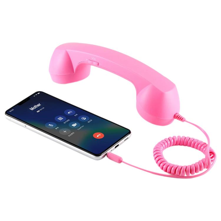 3.5mm Plug Mic Retro Telephone Anti-radiation Cell Phone Handset Receiver