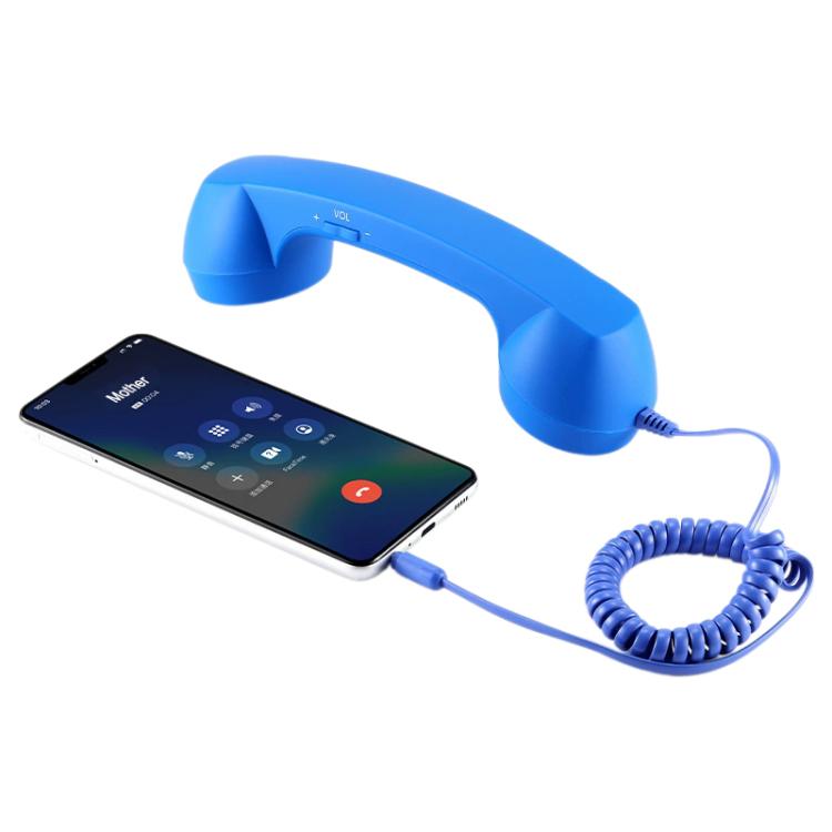 3.5mm Plug Mic Retro Telephone Anti-radiation Cell Phone Handset Receiver