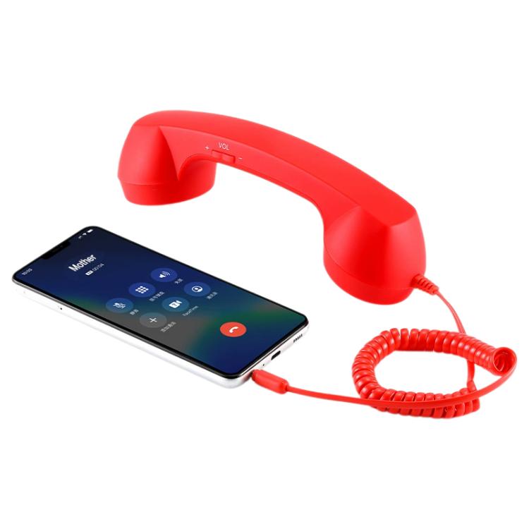 3.5mm Plug Mic Retro Telephone Anti-radiation Cell Phone Handset Receiver
