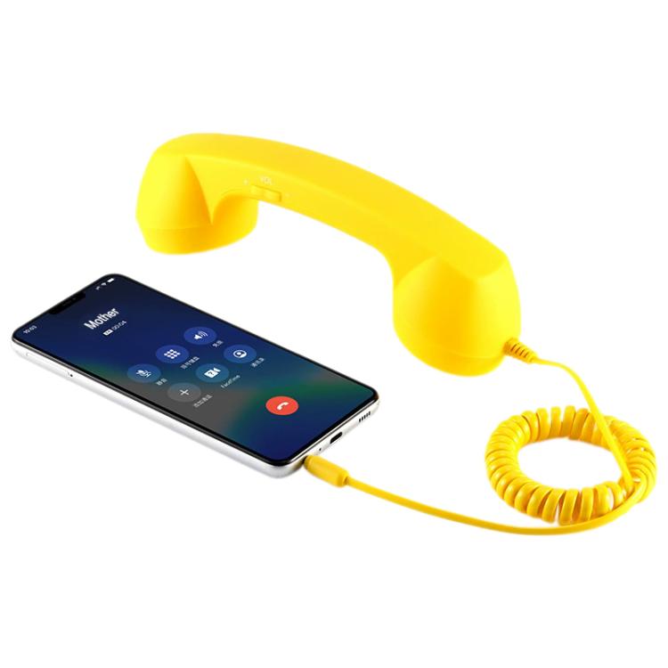 3.5mm Plug Mic Retro Telephone Anti-radiation Cell Phone Handset Receiver
