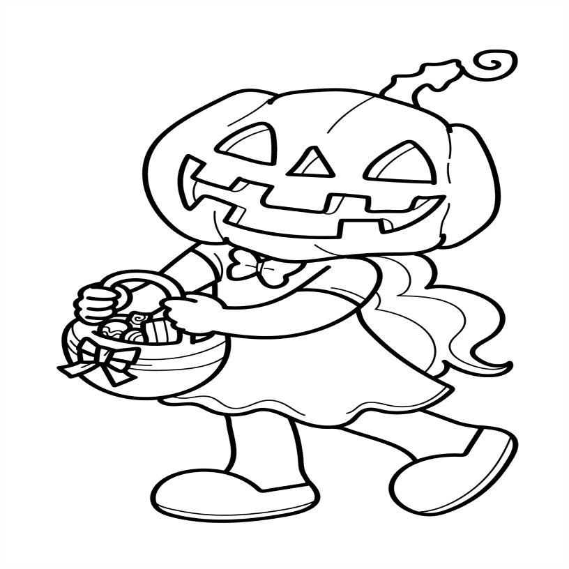 Halloween Colouring Book - 55 Bold and Simple Designs for Young Kids
