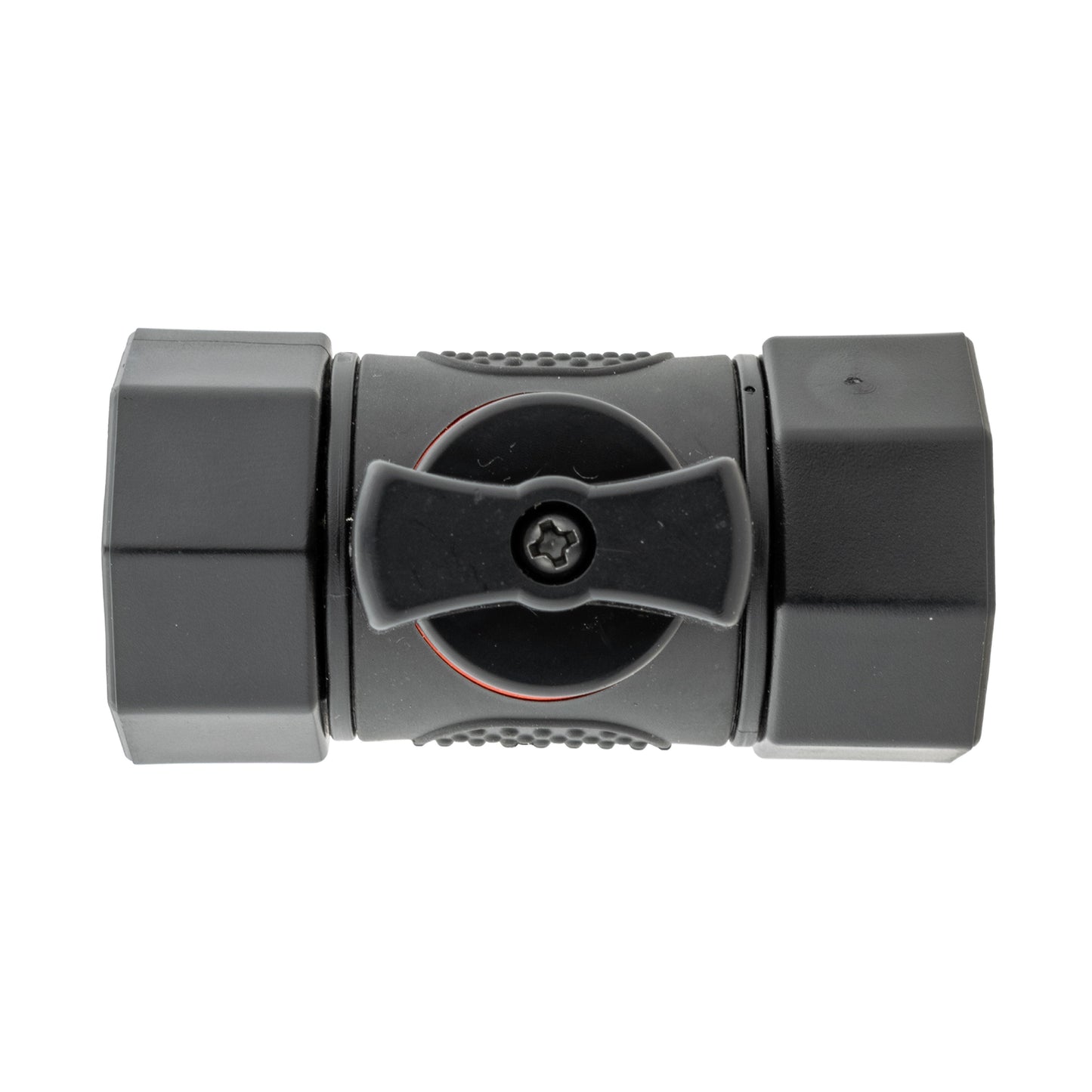 19mm Brass Barb with In-Line BSPF Threaded Valve