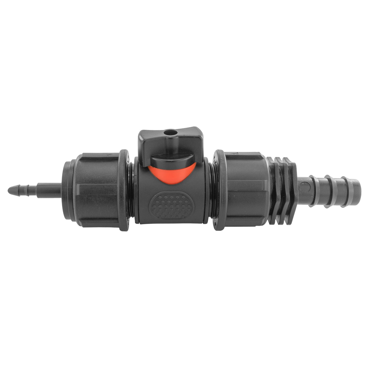 4mm Barb Micro Connector with In-Line BSPM Valve and 16mm Barbed Straight