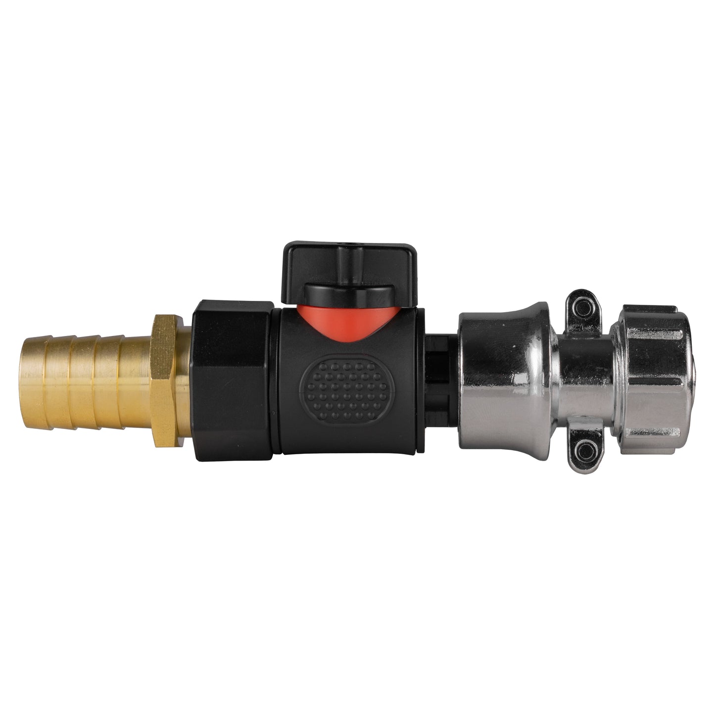 19mm Brass Barb with BSPF-Quick Connect Valve and Hose Connector Zinc