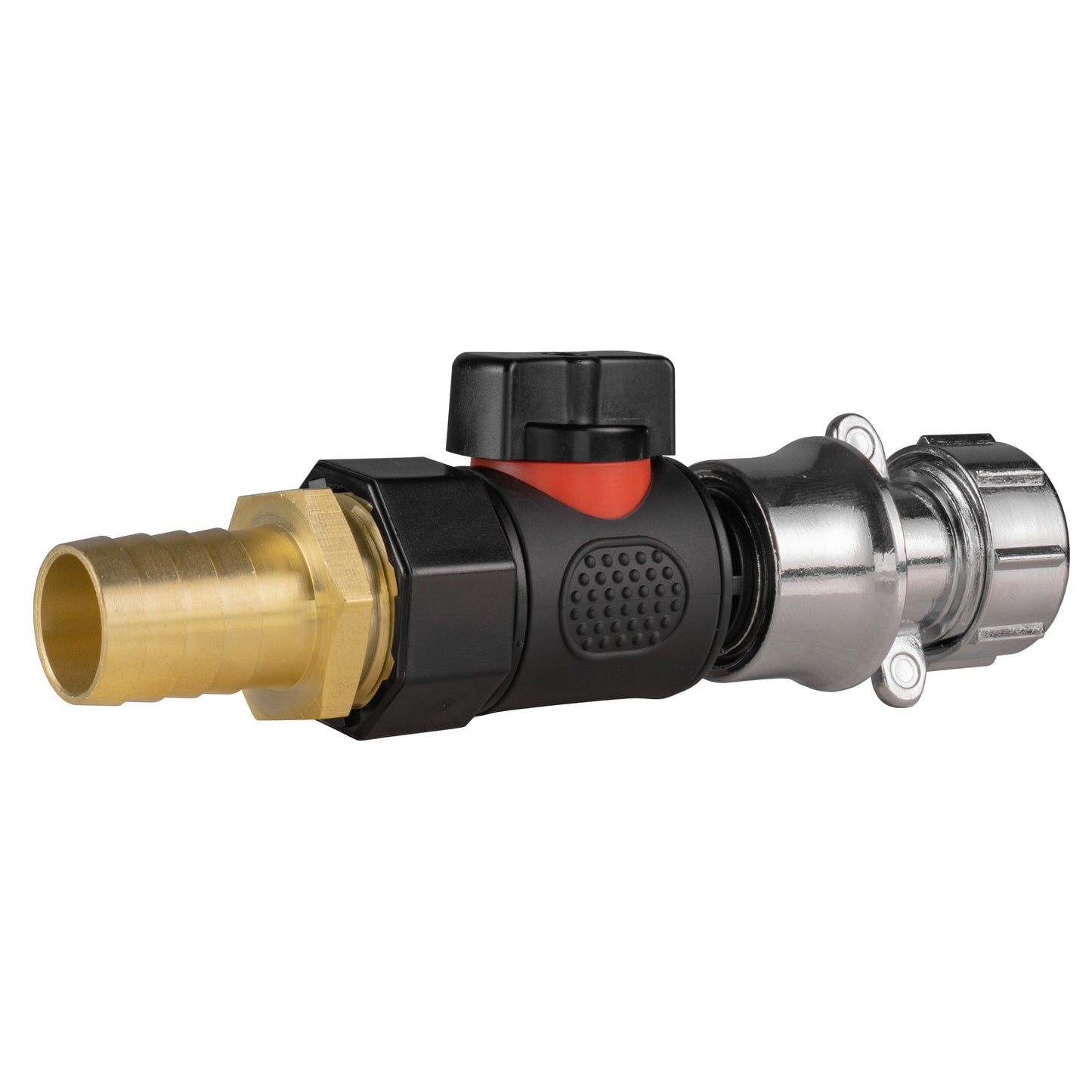 19mm Brass Barb with BSPF-Quick Connect Valve and Hose Connector Zinc