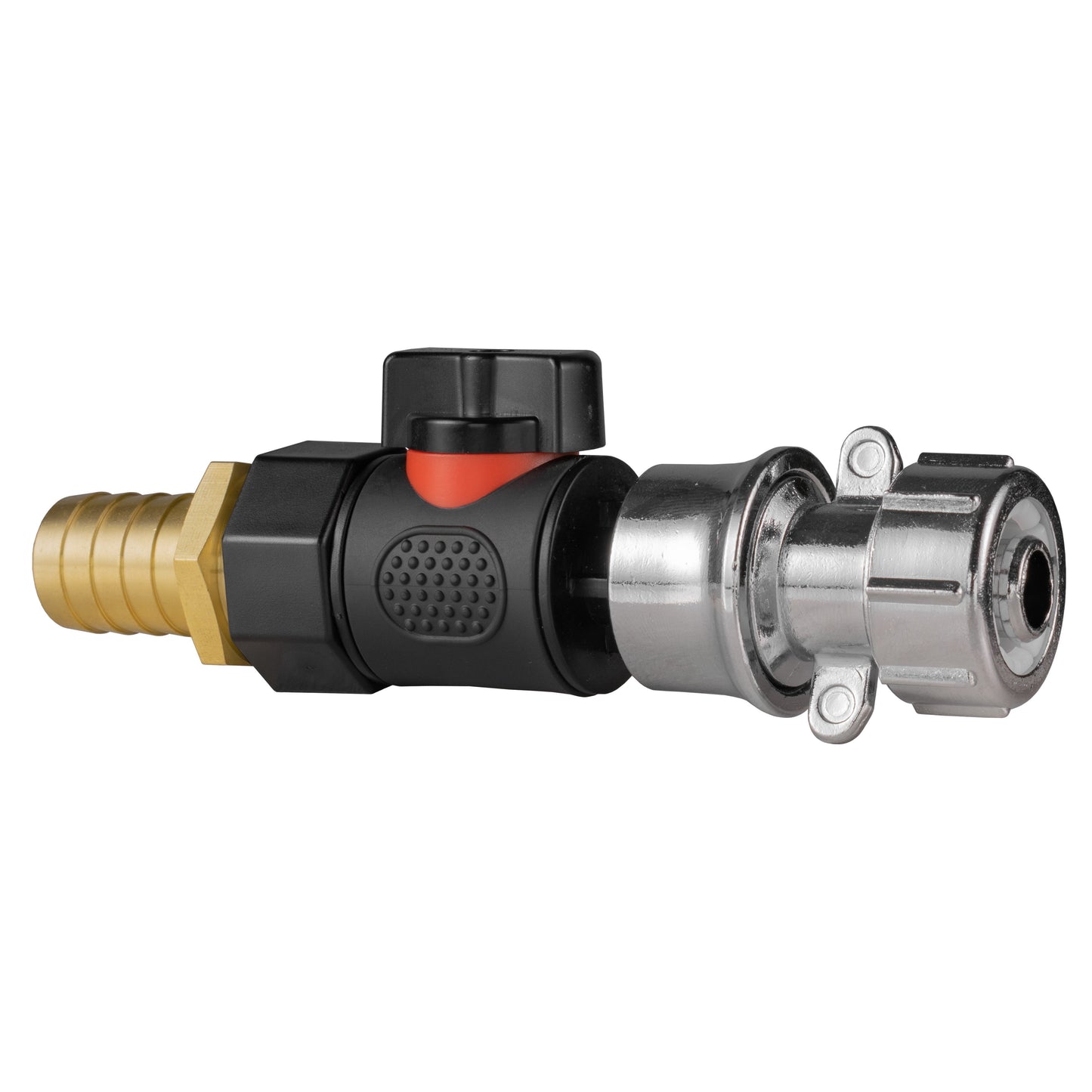 19mm Brass Barb with BSPF-Quick Connect Valve and Hose Connector Zinc