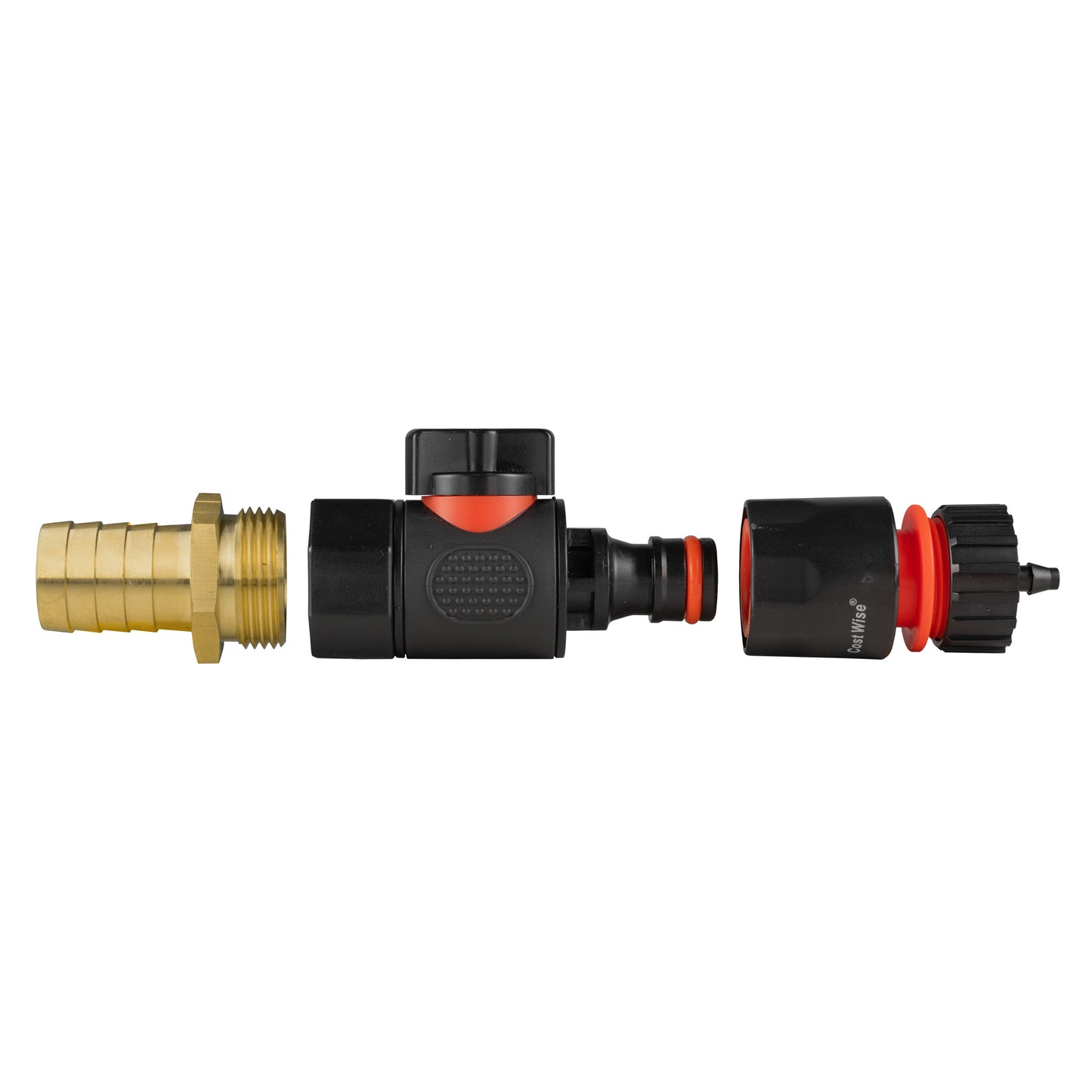 19mm Brass Barb with BSPF-Quick Connect Valve and Hose Connector 4mm Barb