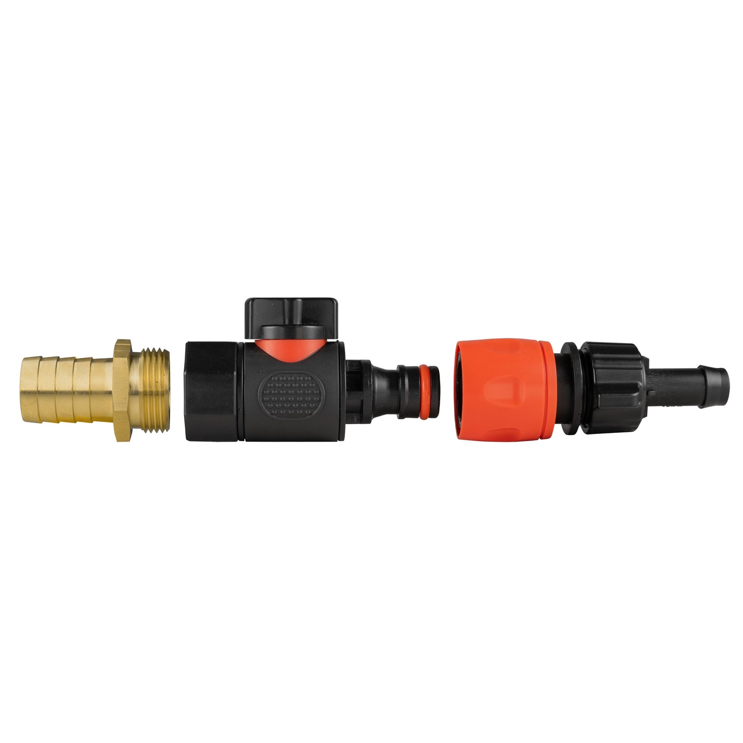 19mm Brass Barb with BSPF-Quick Connect Valve and Hose Connector 16mm Barb