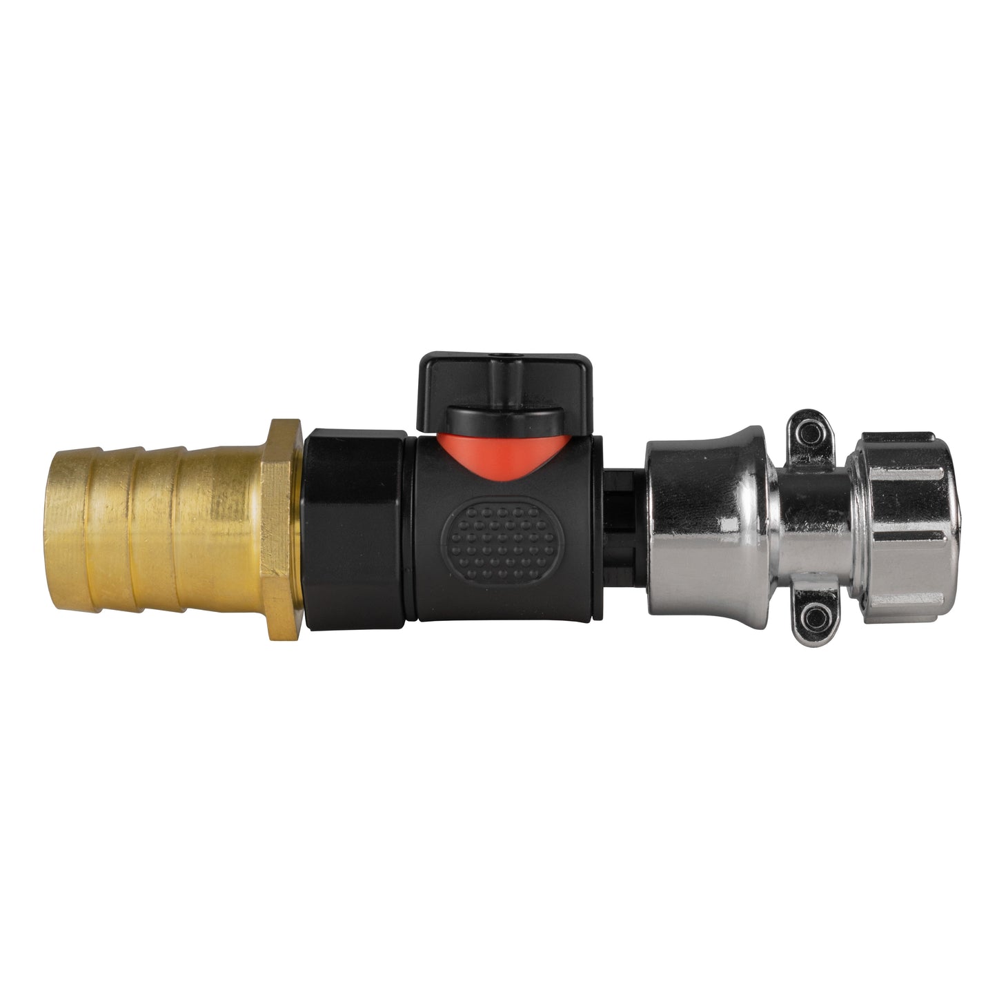 25mm Brass Barb with BSPF-Quick Connect Valve and Hose Connector Zinc