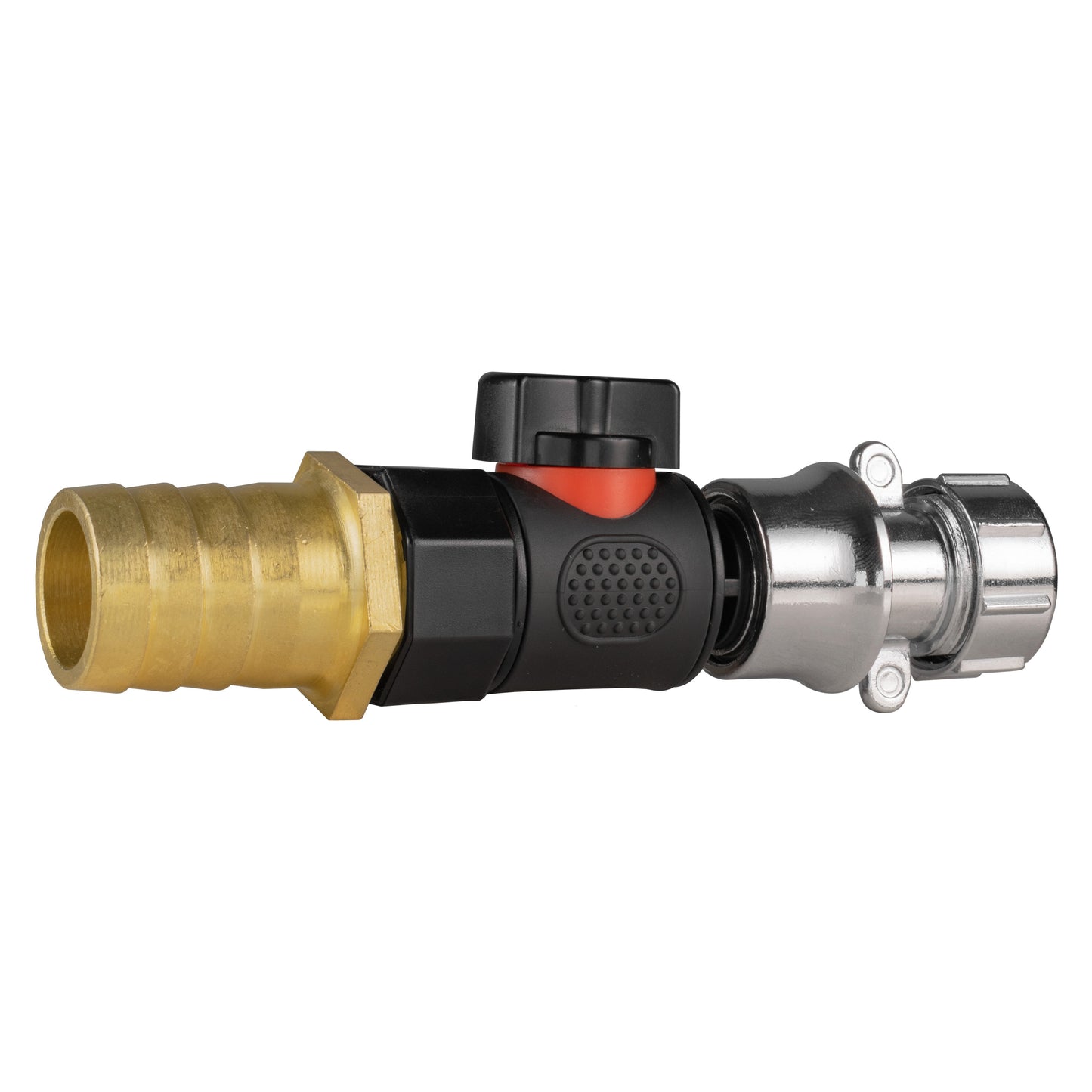 25mm Brass Barb with BSPF-Quick Connect Valve and Hose Connector Zinc