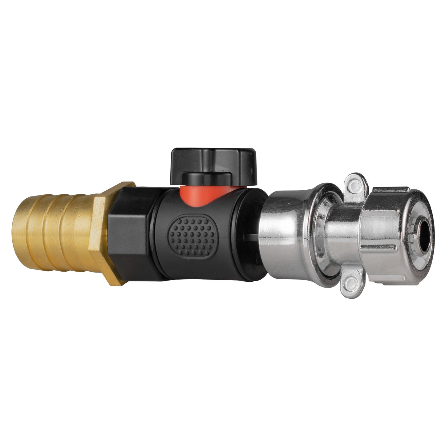 25mm Brass Barb with BSPF-Quick Connect Valve and Hose Connector Zinc
