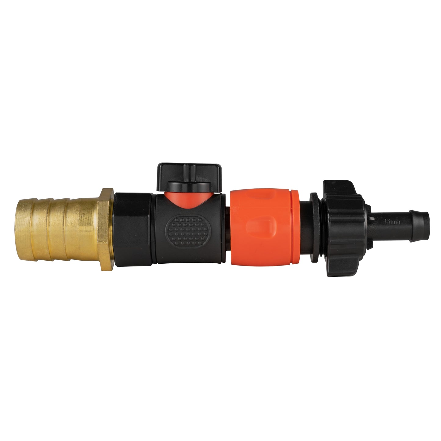 25mm Brass Barb with BSPF-Quick Connect Valve and Hose Connector 16mm Barb