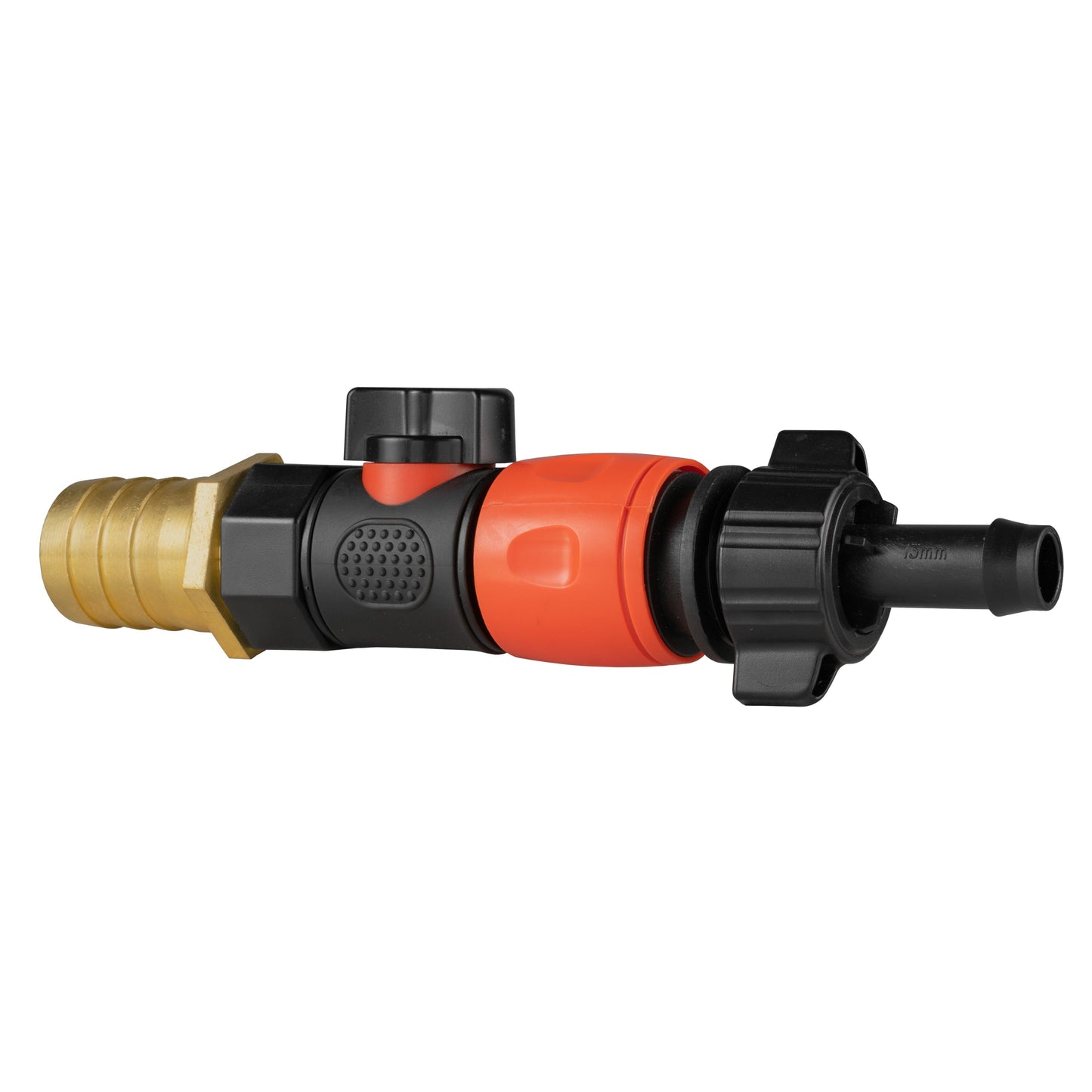 25mm Brass Barb with BSPF-Quick Connect Valve and Hose Connector 16mm Barb