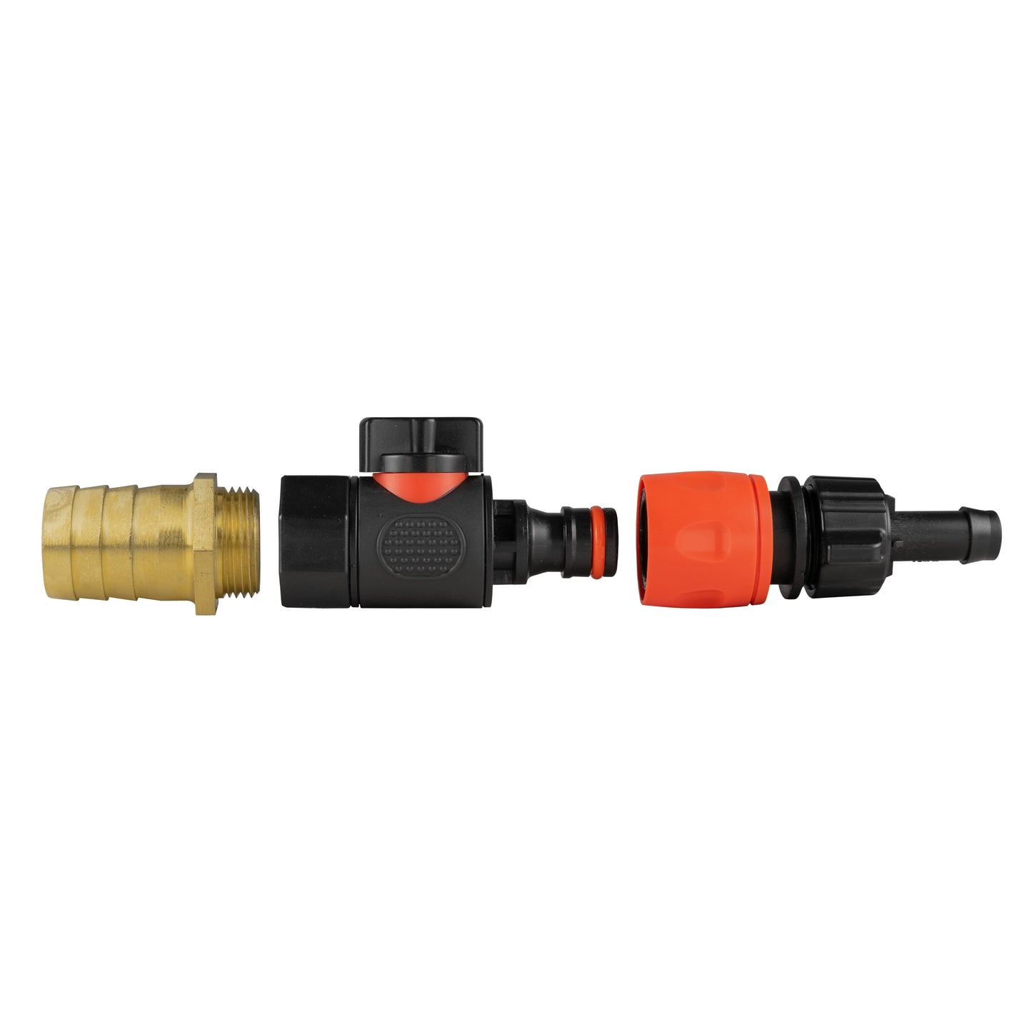 25mm Brass Barb with BSPF-Quick Connect Valve and Hose Connector 16mm Barb