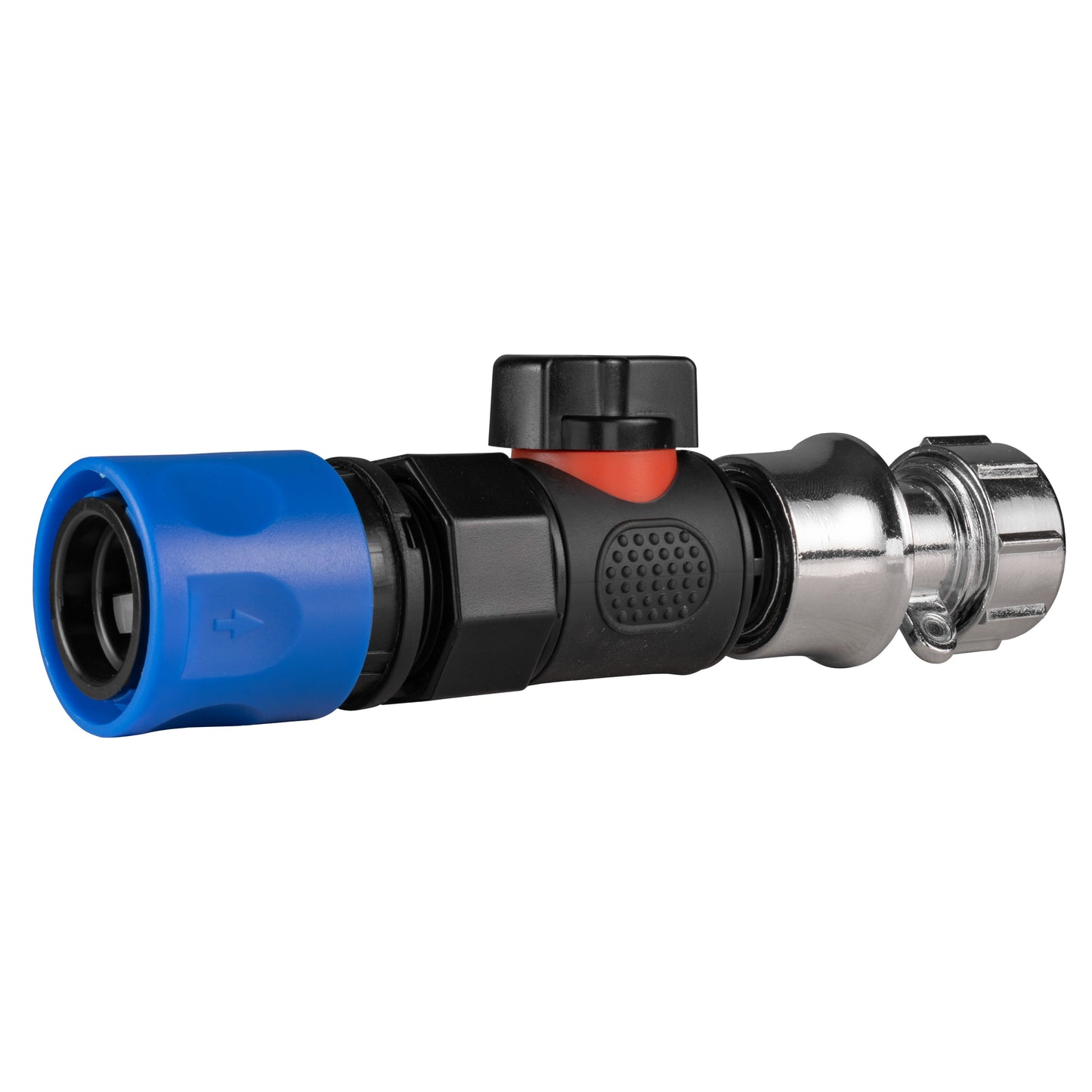 Hose Connector Blue with BSPF- Quick Connect Valve and Hose Connector Zinc