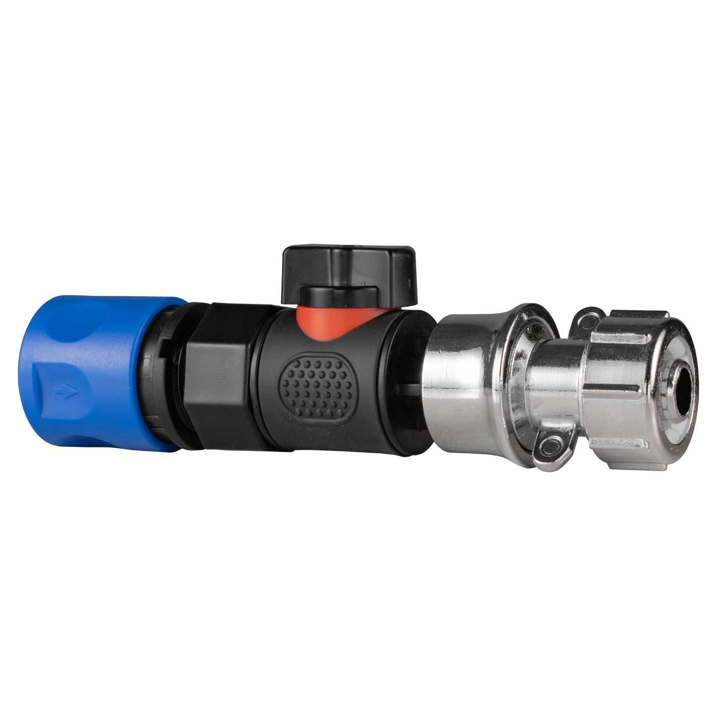 Hose Connector Blue with BSPF- Quick Connect Valve and Hose Connector Zinc