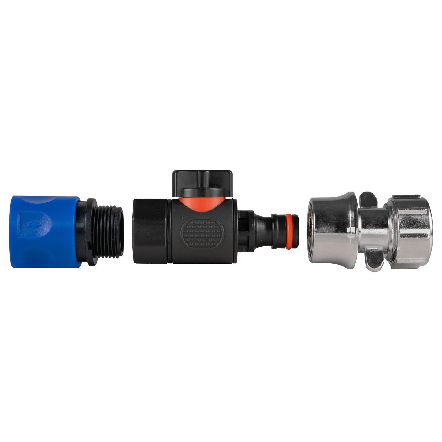 Hose Connector Blue with BSPF- Quick Connect Valve and Hose Connector Zinc