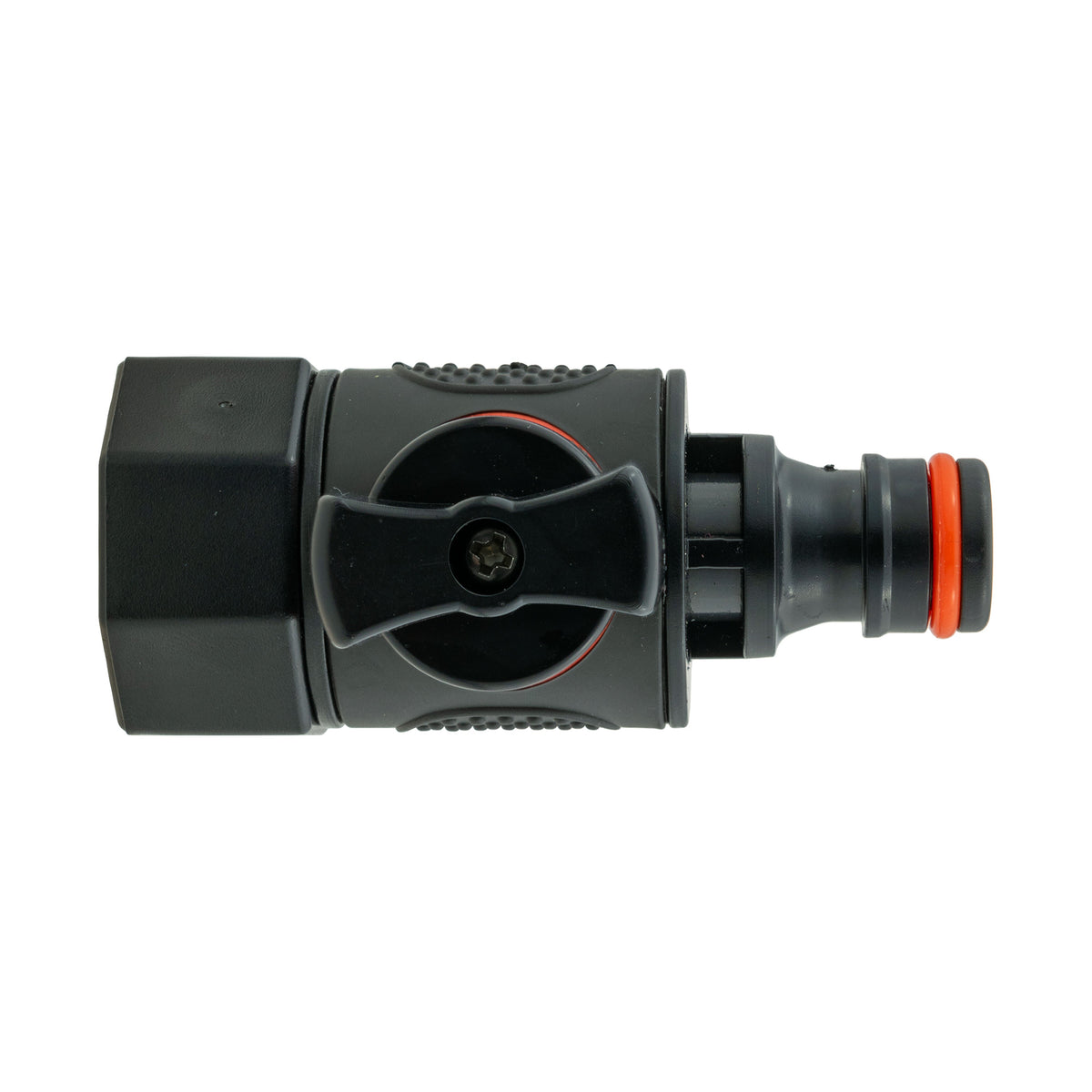 20mm MDPE Straight with BSPF-Quick Connect Valve & Hose Connector 4mm Barb