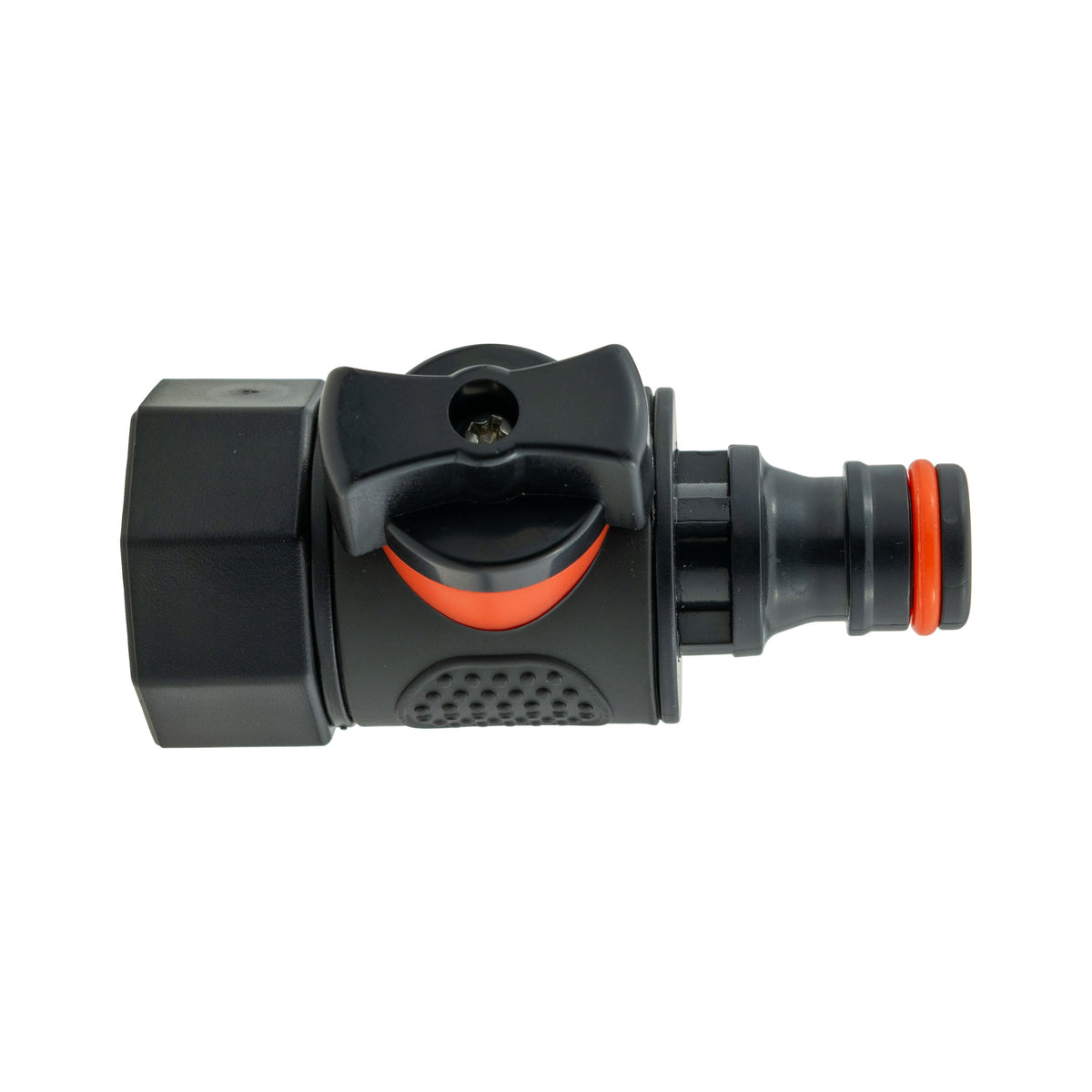 IBC 2” S60X6 Cap with BSPF Thread-Quick Connect Male Valve and Hose Connector 3/4" BSPM