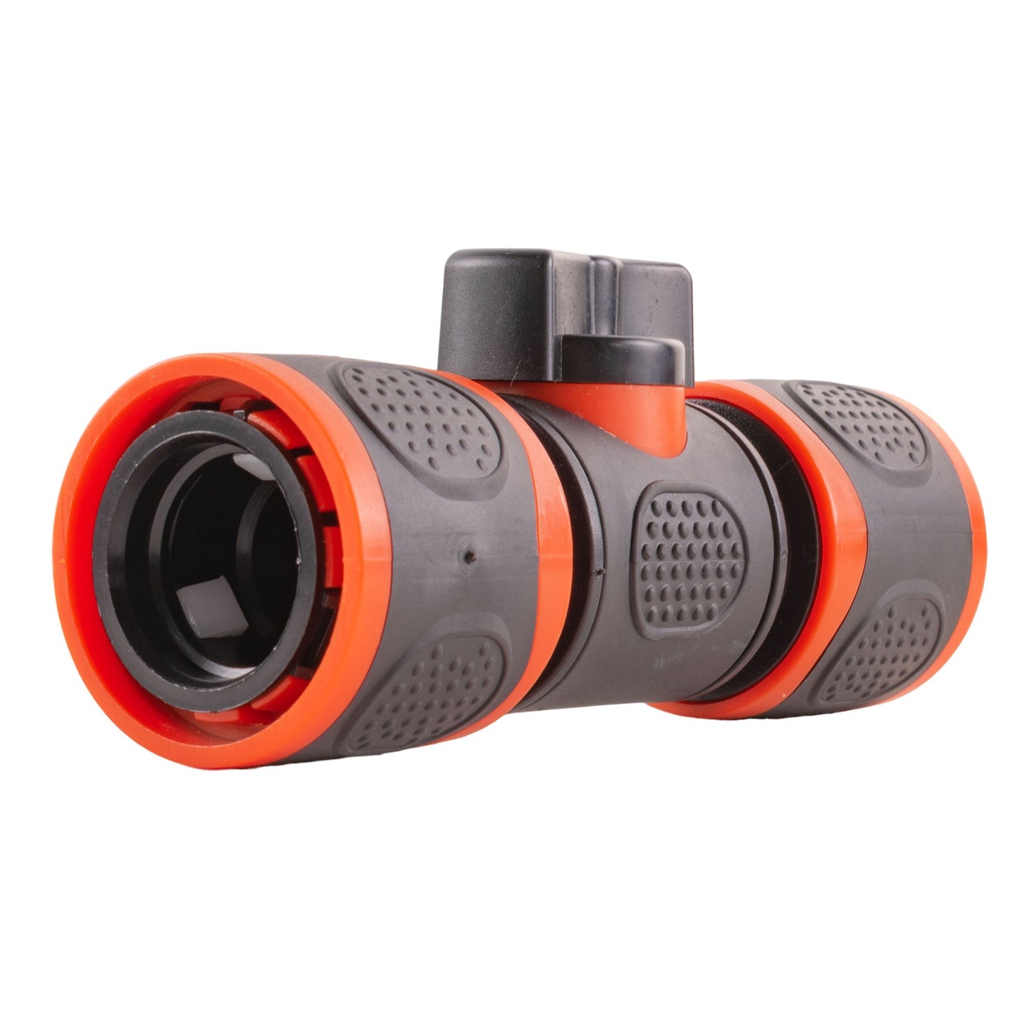 In Line Soft Touch Valve Snap-On Female Black Garden Hose Pipe Hose Pipe Fitting