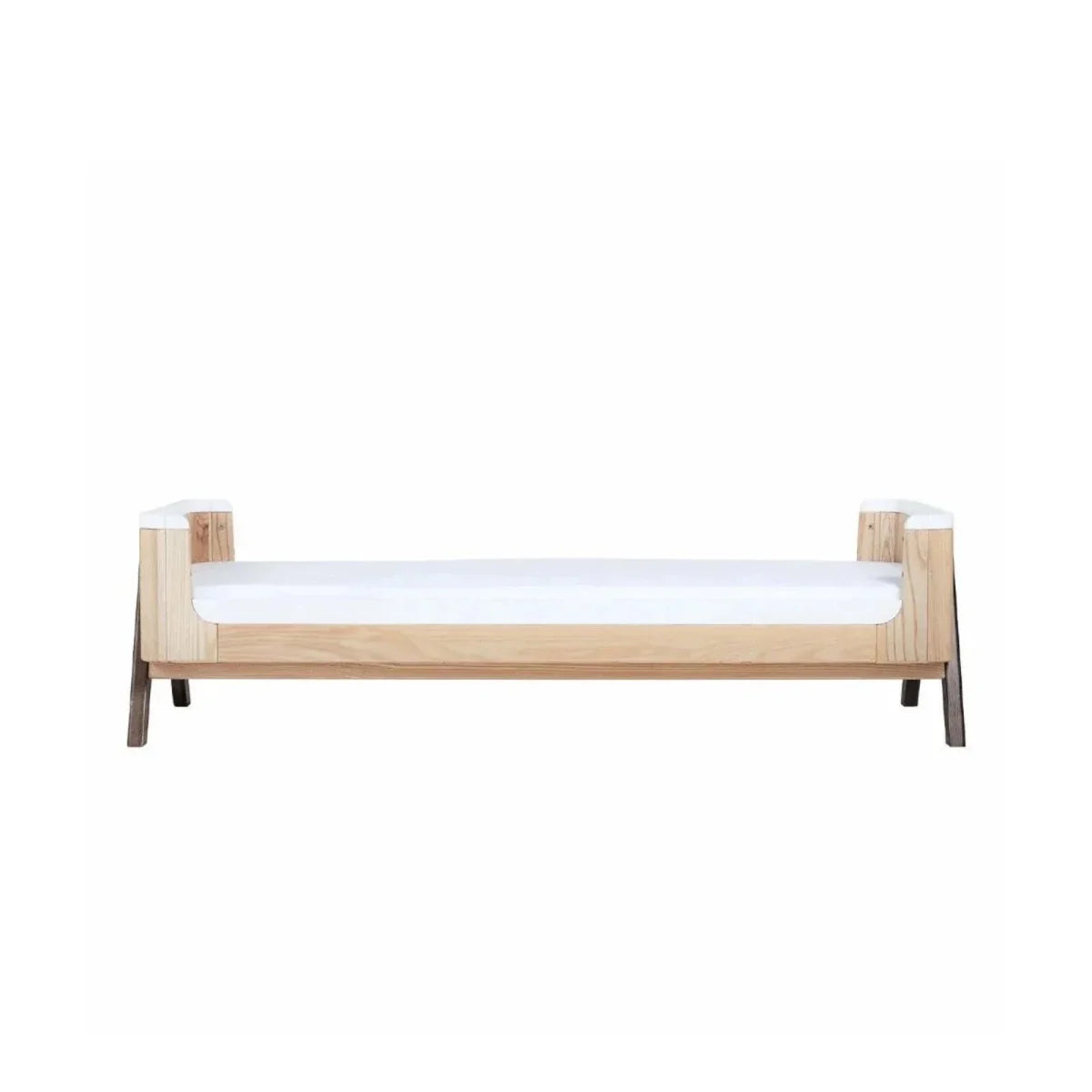 Gaia Baby Hera Junior Bed Extension with Mattress - Natural/Walnut