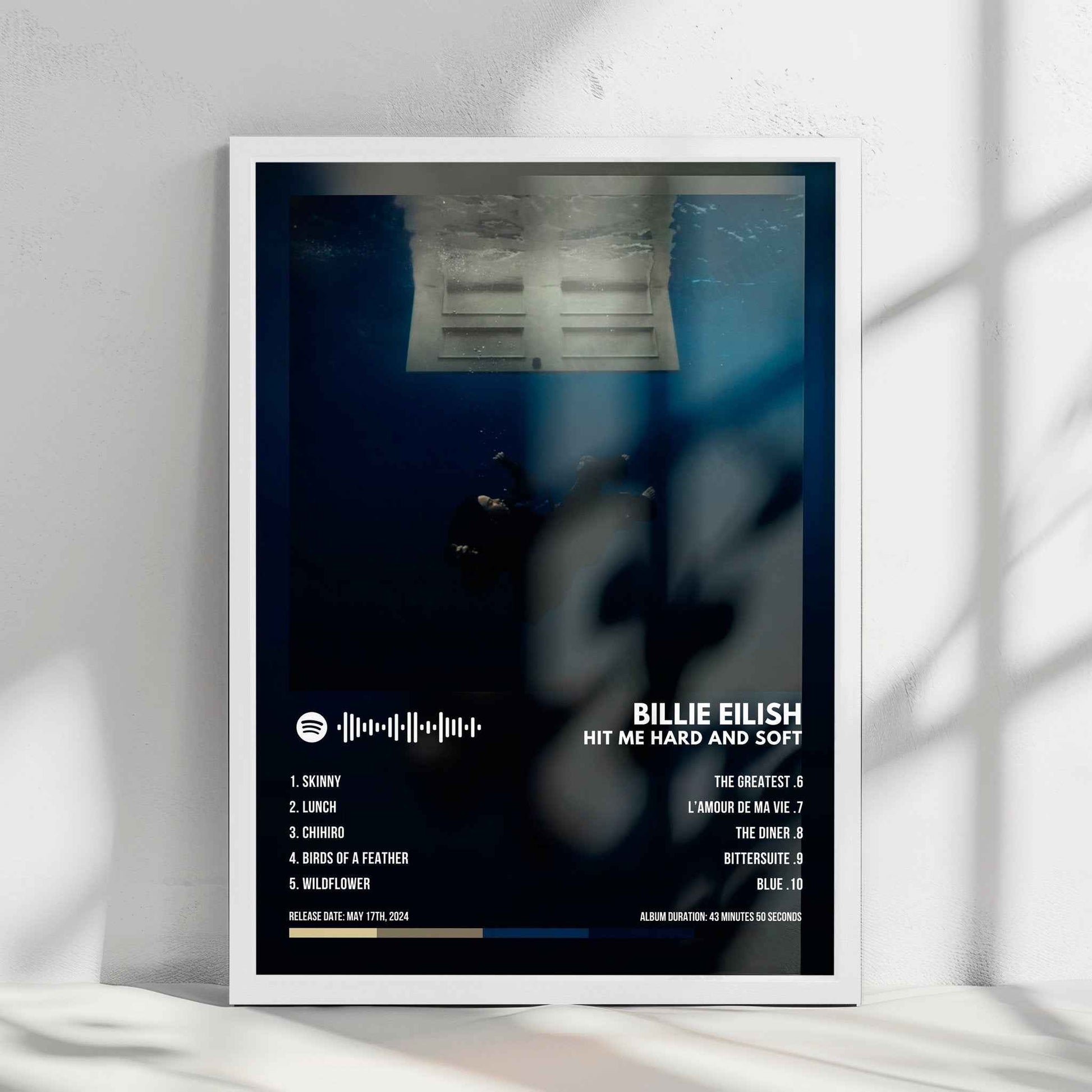 Billie Eilish "Hit Me Hard And Soft" Album Cover Poster - with Complete Tracklist