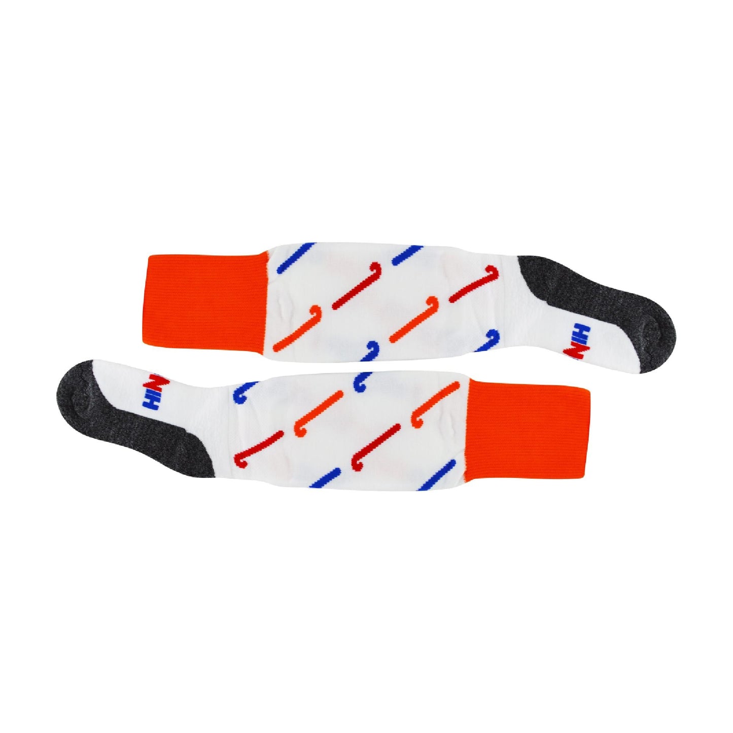 1 Pack Adults & Kids Knee High Hockey Socks with Hockey Stick Designs