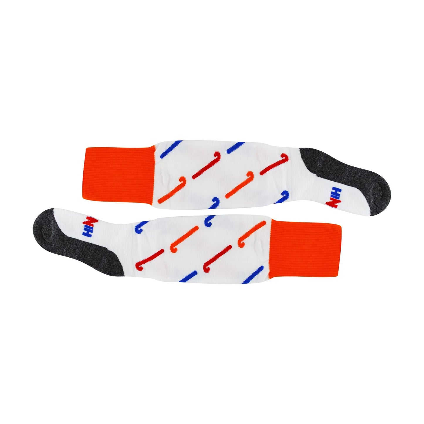1 Pack Adults & Kids Knee High Hockey Socks with Hockey Stick Designs