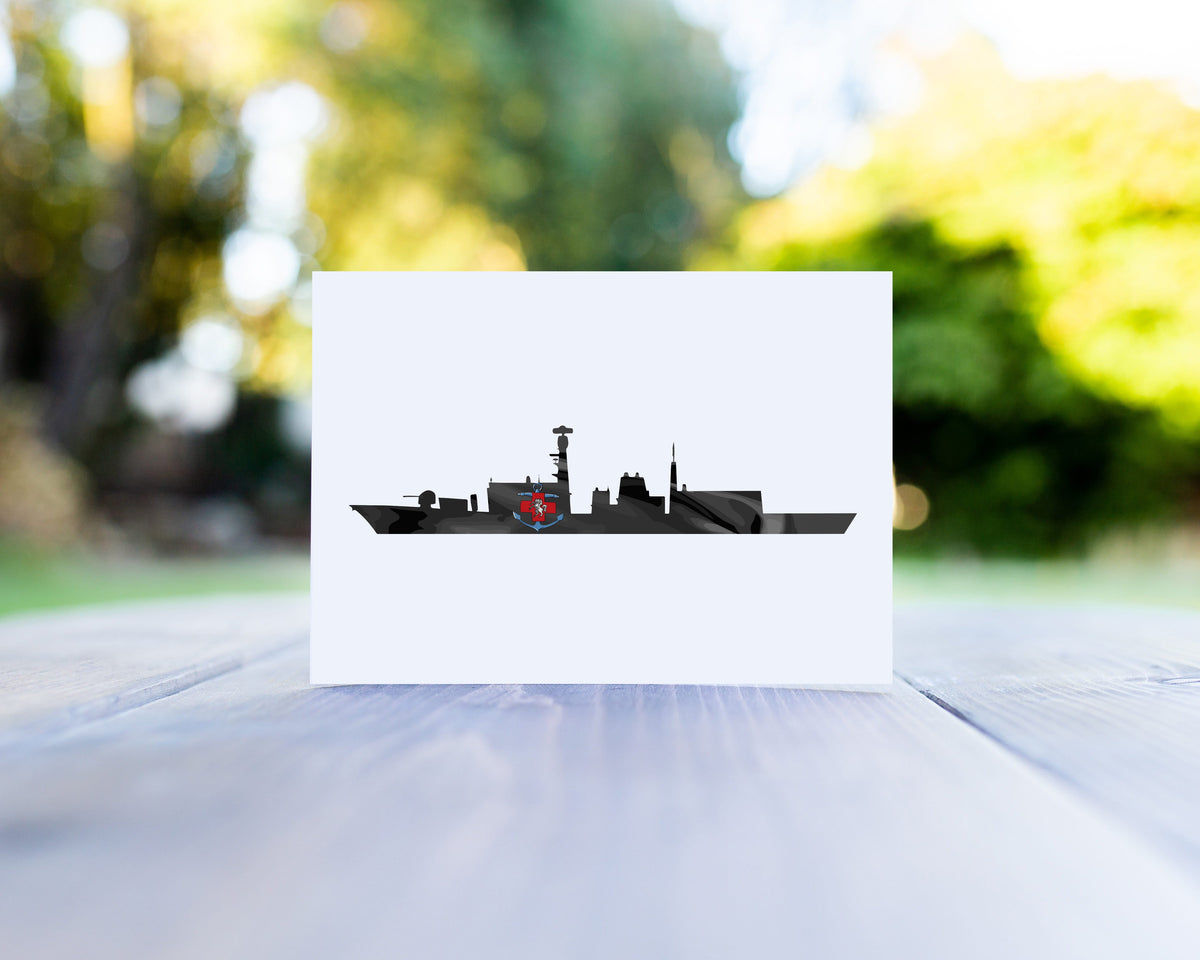 HMS Kent Greeting Card