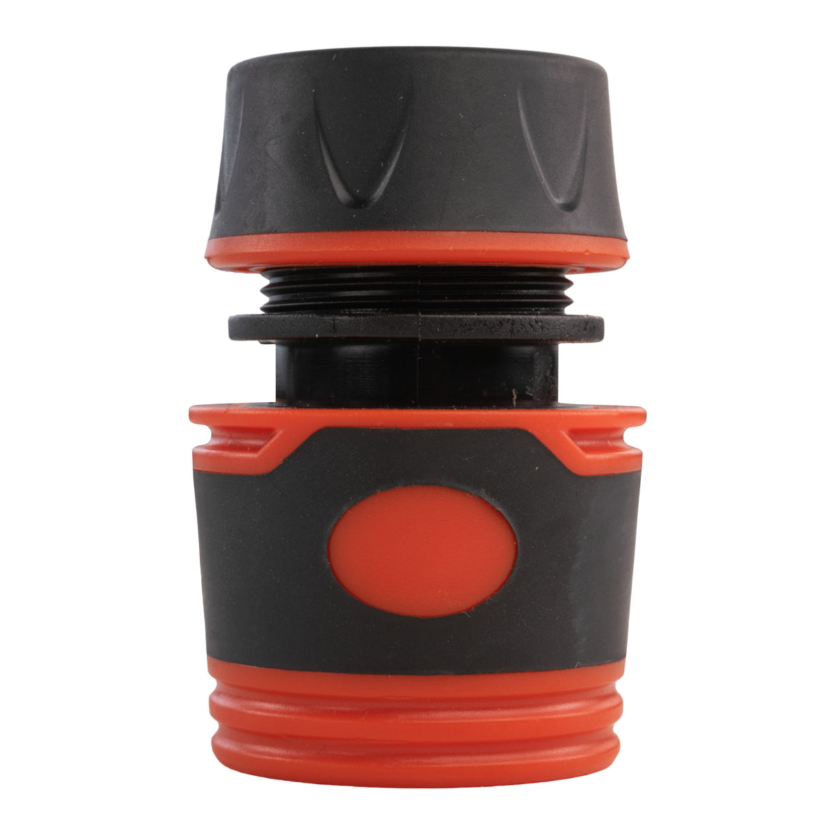 IBC 2” S60X6 Cap with BSPF Thread-Quick Connect Male Valve and Hose Connector Black Soft