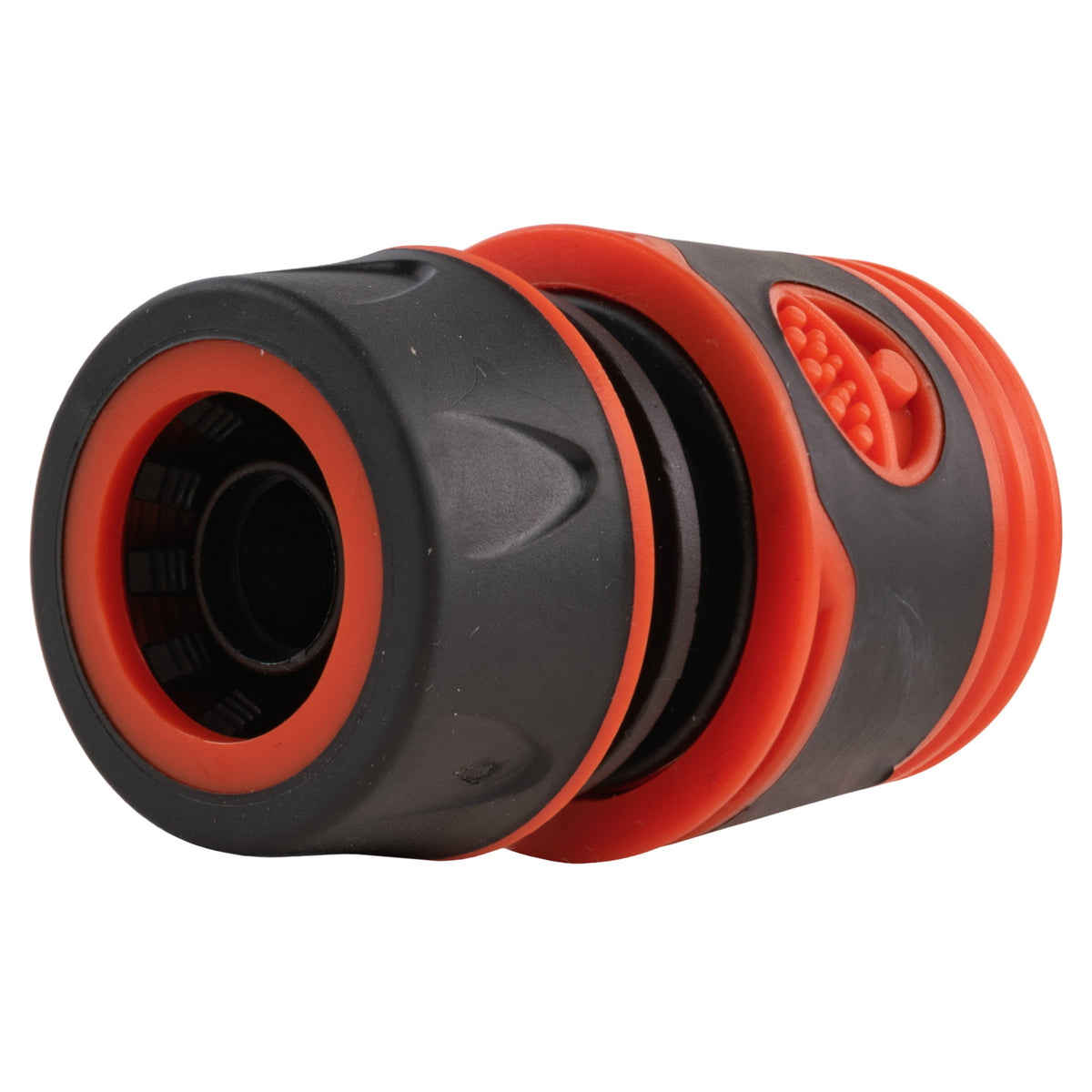 IBC 2” S60X6 Cap with BSPF Thread-Quick Connect Male Valve and Hose Connector Black Soft