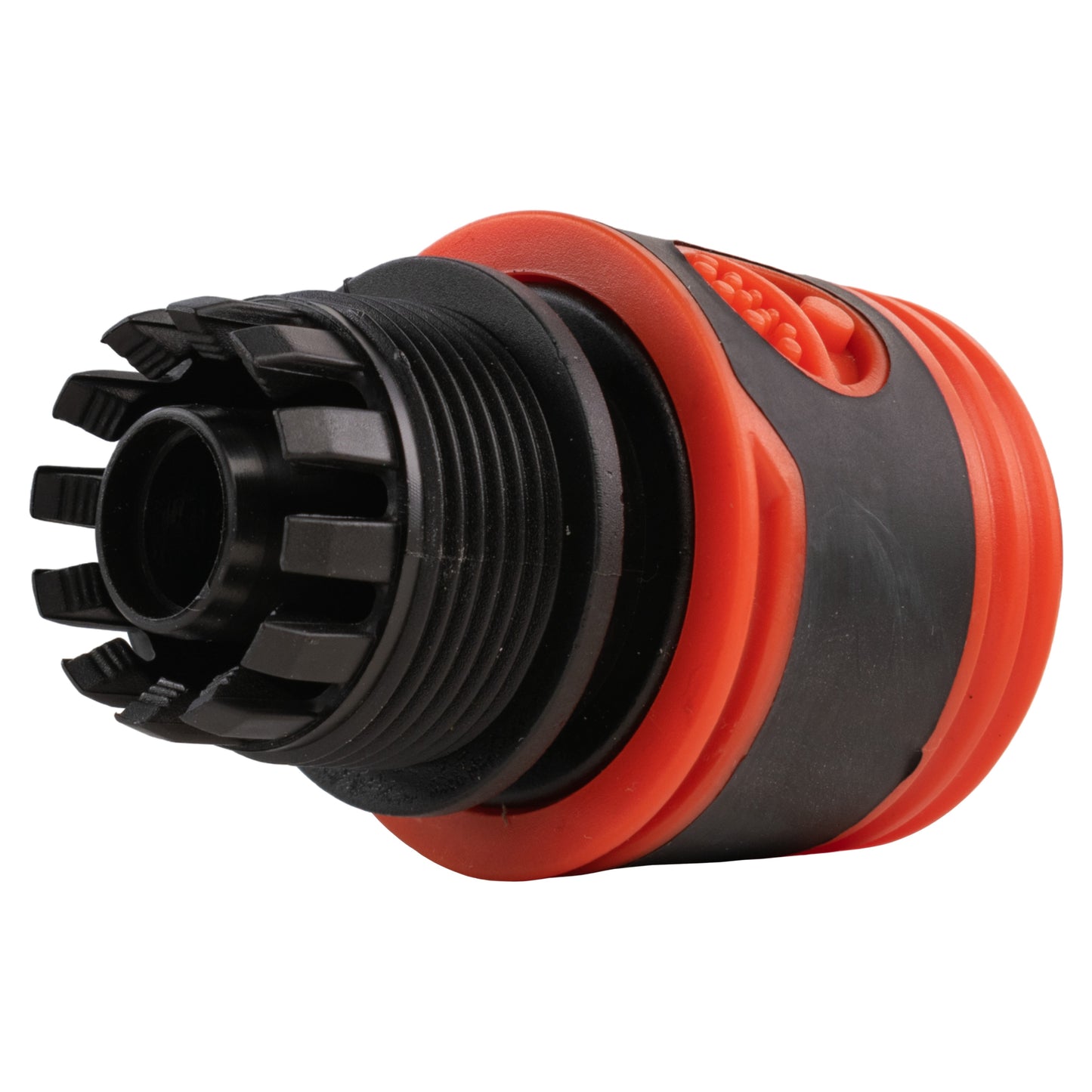 Water Butt Connector 3/4" BSP with BSPF-Quick Connect Valve & Hose Connector Black Soft