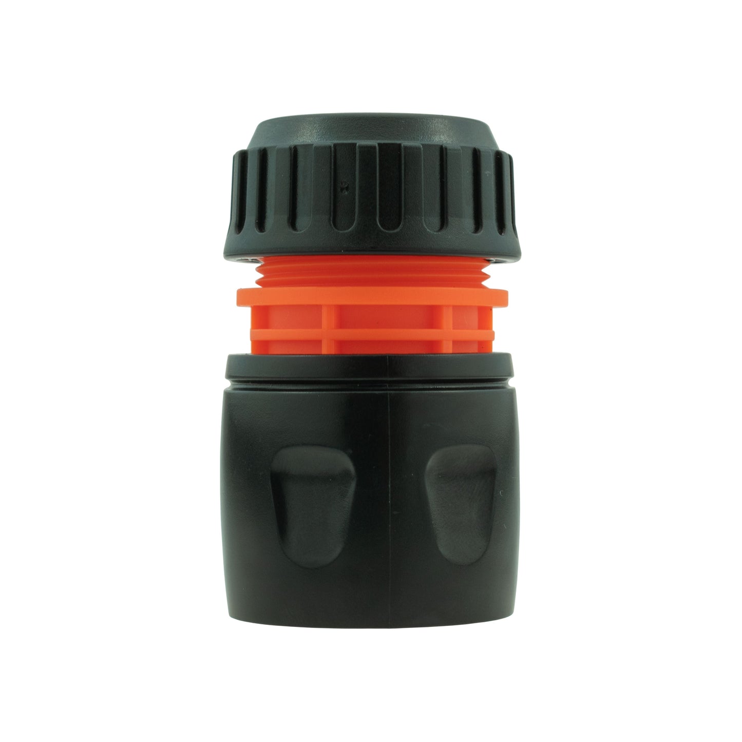 Female Hose Connector, 1/2in or 5/8in Hose, Black Orange Drip Irrigation Fitting