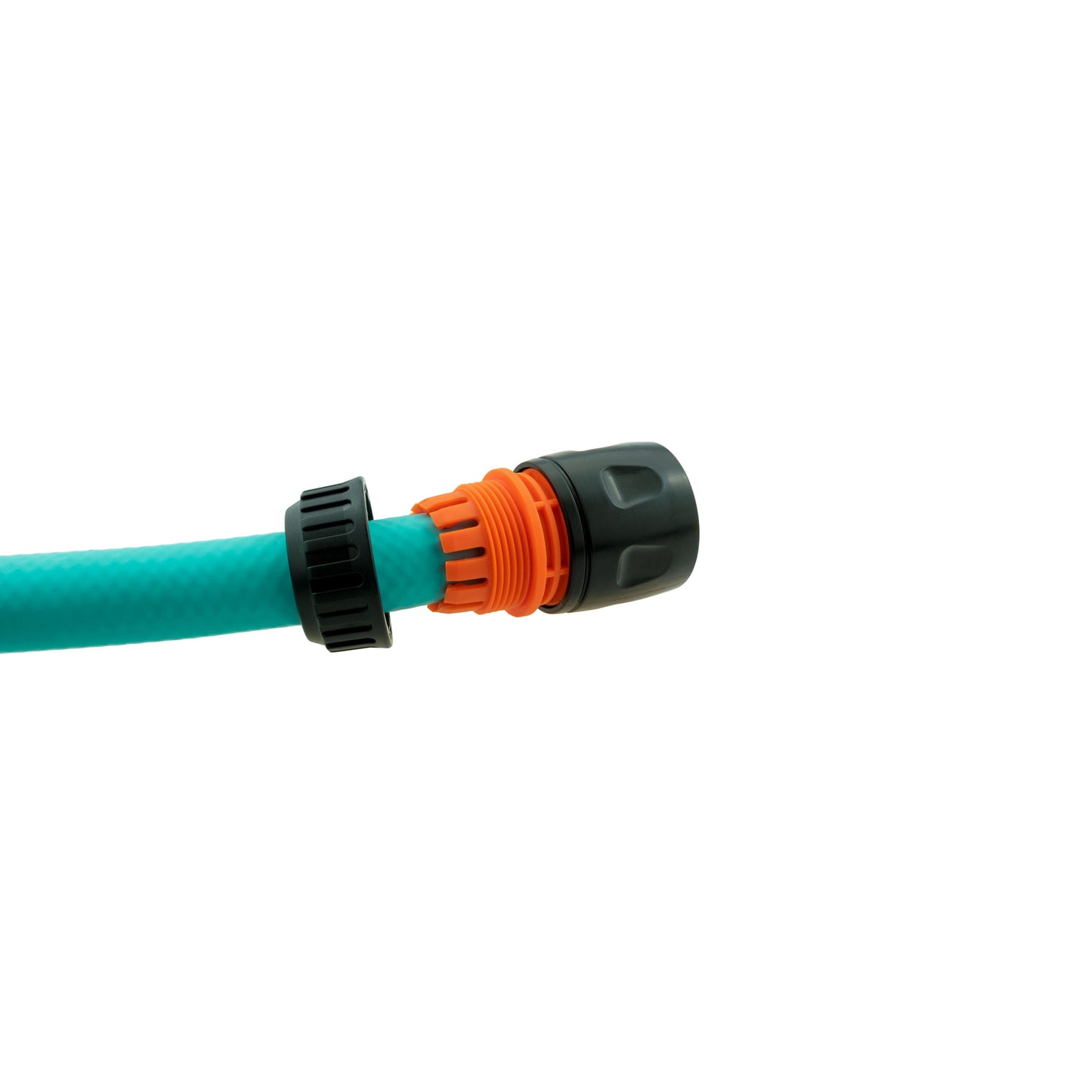 Female Hose Connector, 1/2in or 5/8in Hose, Black Orange Drip Irrigation Fitting