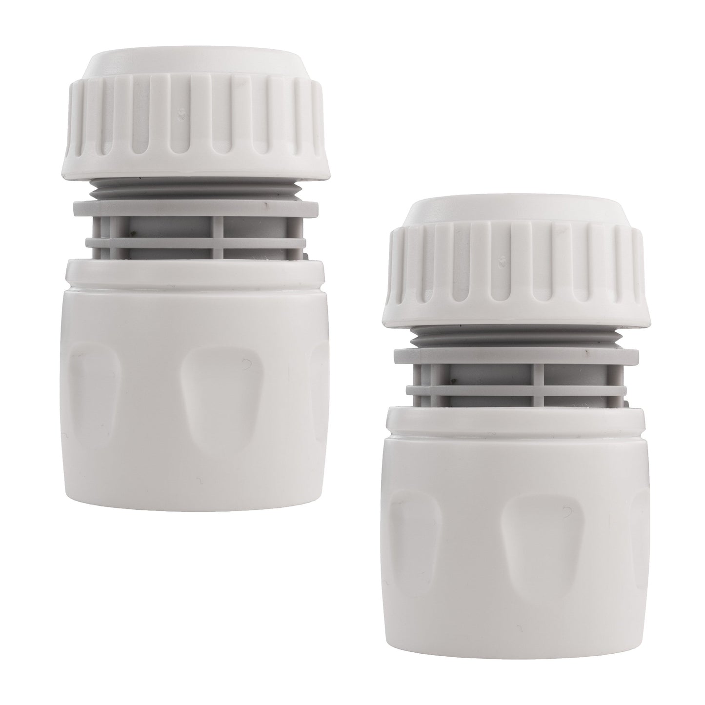 Female Hose Connector, 1/2in or 5/8in Hose,Gray Garden Hose Pipe Water Connector