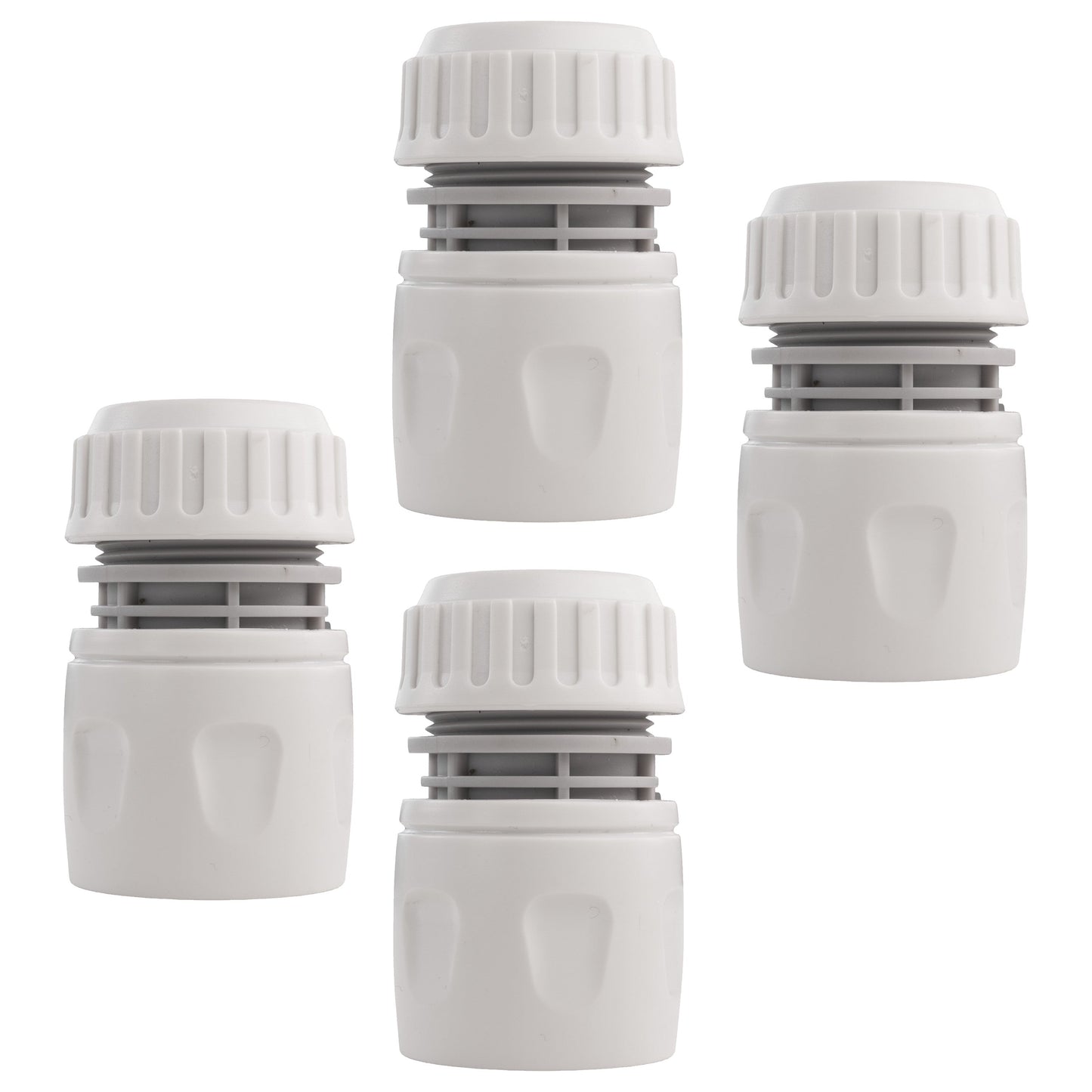 Female Hose Connector, 1/2in or 5/8in Hose,Gray Garden Hose Pipe Water Connector
