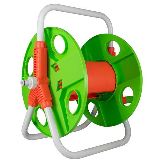 Hose Reel for 20m 1/2in Garden Hose Green Garden Watering Outdoor Hose Accessory