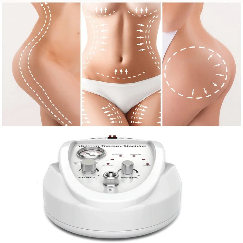 Breast Pump Vacuum Therapy Machine Massager Buttocks Lifting Machine BBL Scraping Cup Female Massage Colombian Buttocks Lifting