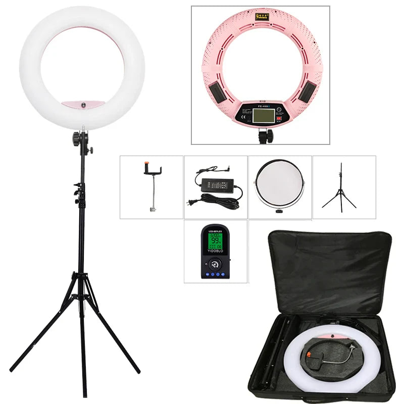 96W Ring Light Photography Led Ring Lamp 2700-10000k With Mobile Holder Tripod Stand Ringlight kit For Live Video Streaming