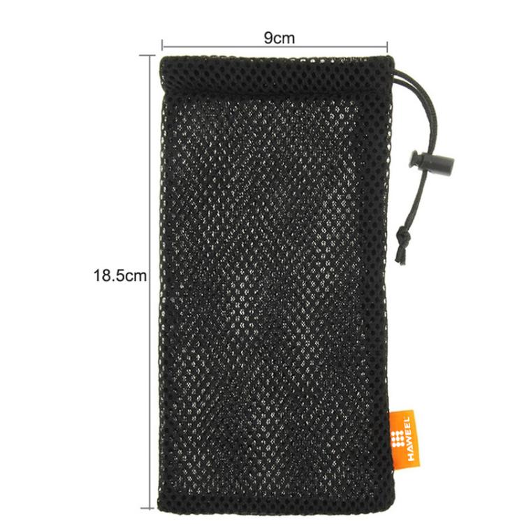 HAWEEL Pouch Bag for Smart Phones, Power Bank and other Accessories, Size up to 5.5 inch(Black)