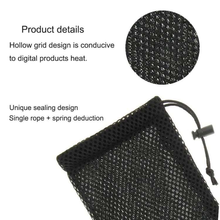 HAWEEL Pouch Bag for Smart Phones, Power Bank and other Accessories, Size up to 5.5 inch(Black)