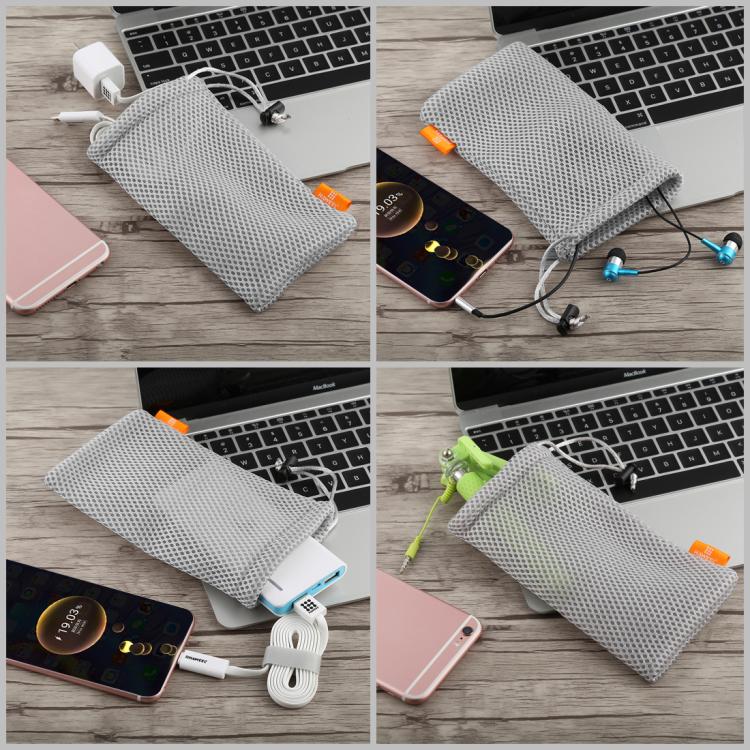 HAWEEL Pouch Bag for Smart Phones, Power Bank and other Accessories, Size up to 5.5 inch(Grey)