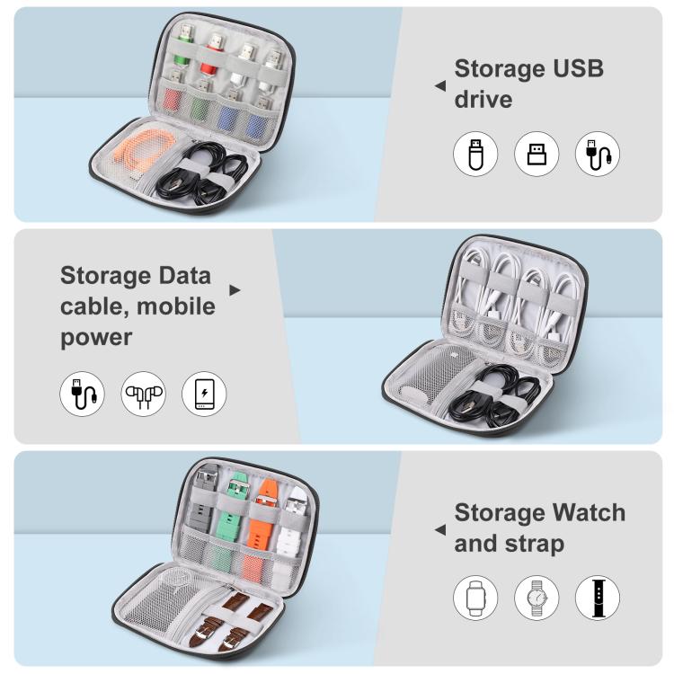 HAWEEL Watch Band Organizer Box Earphones / U Disk / Digital Cable Storage Case, Watch Band Organizer, Size: S