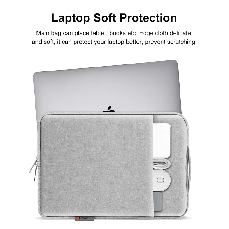 HAWEEL Laptop Sleeve Case Zipper Briefcase Bag with Handle for 12.5-13.5 inch Laptop, For 12.5-13.5 inch Laptop (with Handle)